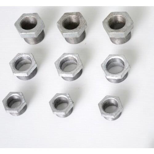 1pcs Thread BSP Malleable Iron Bushing Thread Pipe Fittings pay the right value check the list please DIY Home furnishings