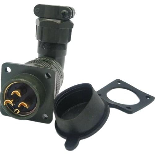 Right angle YD28-4 aviation plug waterproof connector for servo motor connector