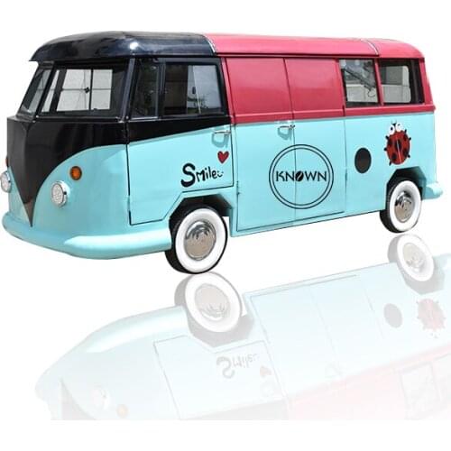 Factory supply 4.3M length electric mobile street snack bbq fast food kiosk van cart trailer truck