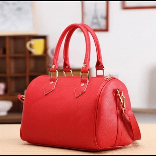 Women Handbags Ladies Handle Bag Leather Totes Black Red Beige PU Leather Shoulder Bag Fashion Hobos