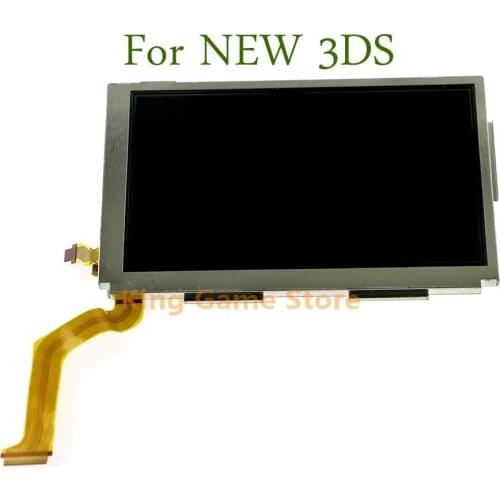 10pcs/lot New Original Top Bottom & Upper Lower LCD Screen Display For New 3DS LCD Screen Replacement For Nintendo NEW 3DS