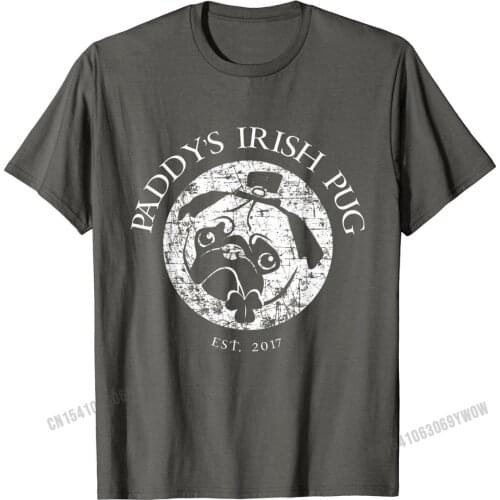 Paddys Irish Pug 2017 Shirt Funny St. Patricks Day Pub Gift Men New Design Design Tops Tees Cotton Top T-shirts Printed