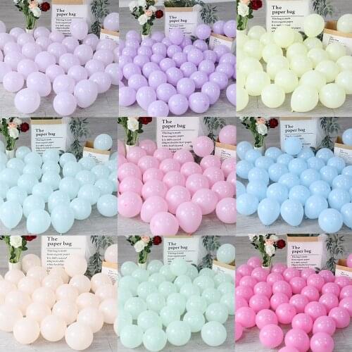 50pcs/Lot 5inch Multicolor Candy Macaron Balloons Birthday Party Pastel Balloons Wedding Decorations Baby Shower Party Supplies