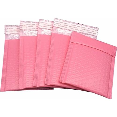 50pcs Poly Padded Bubble Mailer Packaging Padding Self Seal Bag Pink Shipping for gift Envelopes Black White Mail Gift Store