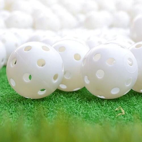 6 Pcs Golf Hole Ball Indoor Elastic Golf Hollow Ball Rubber Hole Golfs Beginner Practice Sports Supplies