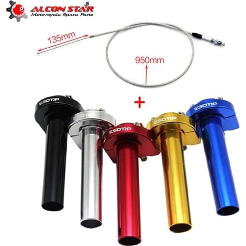 Alconstar- Motorcycle Handlebar Handle Grip Twist Quick Throttle Settle+Cable Fit Motocross Dirt Pit Bike KLX250 Versys-X300