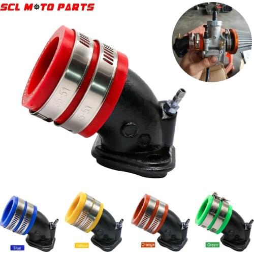 ALconstar-Racing Motorcycle Carburetor Manifold Intake PIPE With 35mm Carburador Adapter Interface For Yamaha 100