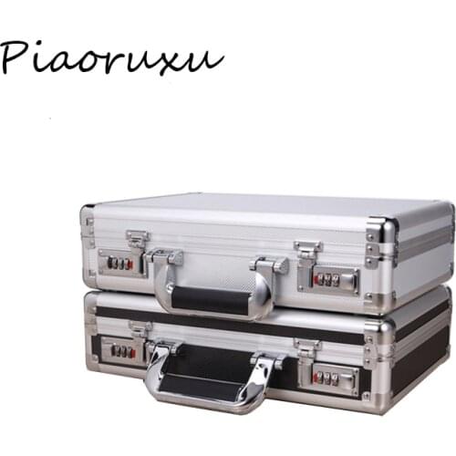 Aluminum alloy frame suitcase Bag Travel toolbox case medicine equipment toolcase Cosmetic Box packaging Password lock