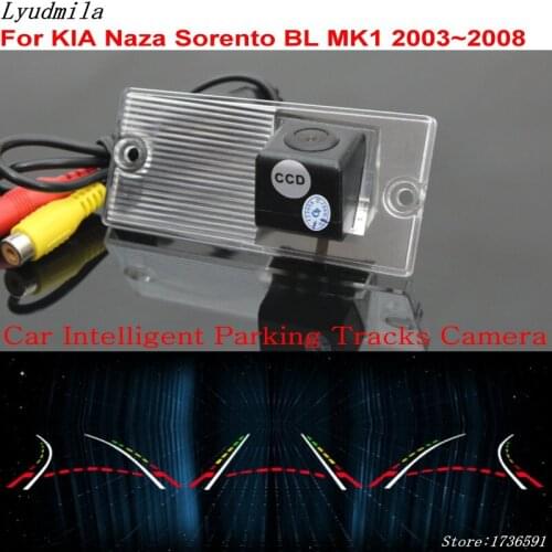 Lyudmila Car Intelligent Parking Tracks Camera FOR KIA Naza Sorento BL MK1 2003~2008 HD Car Back up Reverse Rear View Camera