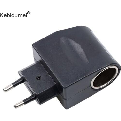 Kebidumei Car Charger 110V-220V AC to 12V DC EU US Plug Auto Car Power Adapter Converter Household Car Cigarette Lighter Socket