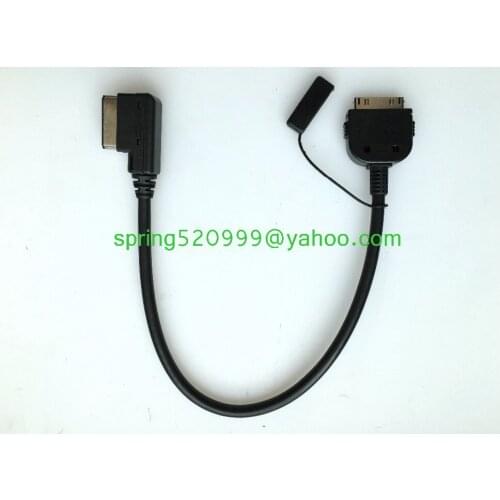 Free shipping Volkwagen VW Au di AMI MDI IPHONE 4 IPOD cable VW Tiguan GTI CC A4 A6L audio cable