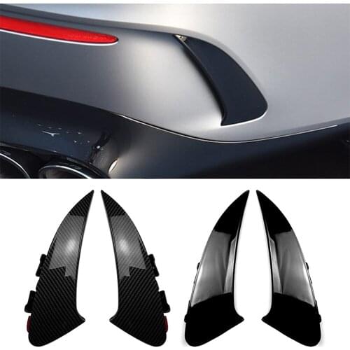 CLA C118 1Pair Car Rear Bumper Splitter Spoiler Canard Air Vent For Mercedes Benz AMG CLA C118 2020 2021 Sport Edition