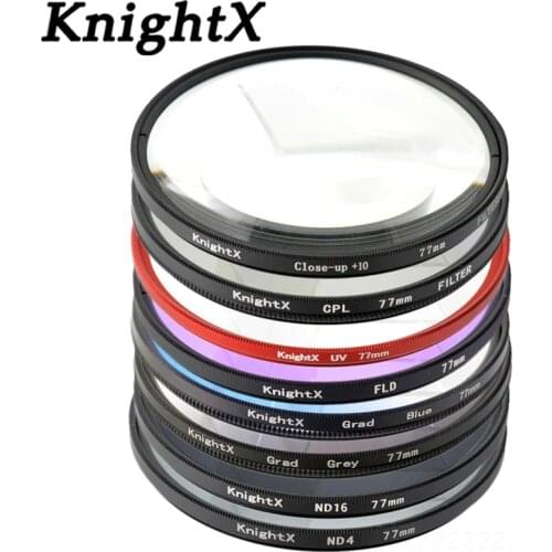 KnightX Macro Close Up uv cpl star Filter for Sony Nikon Canon EOS DSLR d5200 d3300 d3100 d5100 nd gopro lens lenses 52 58 67 mm