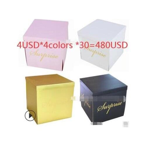 Surprise Box 50x50x50 cm 4 colors x 30 pcs