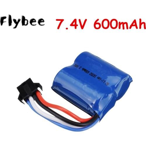 7.4V 600Mah 18350 Li-ion battery for UDI R/C UDI001 UDI011 UDI901 Udi007 Udi002 2.4G RC Racing Boat 7.4v Rechargeable Battery