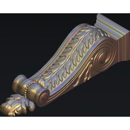 Furniture 4 axis STL relief file model for cnc router engraving cutting carving type3 artcam aspire M288-11