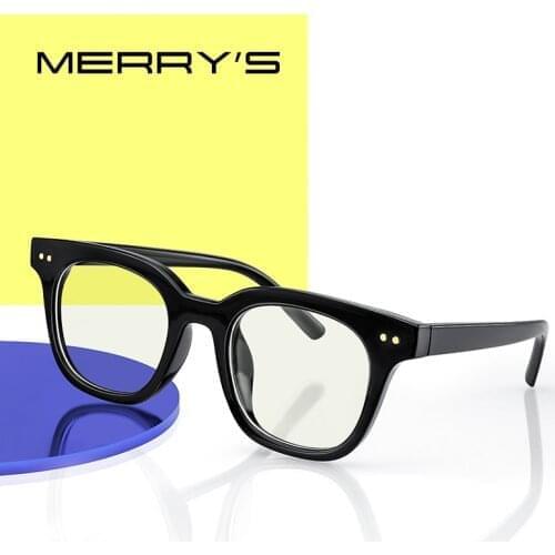 MERRYS DESIGN Classic Fashion Square Ray Blue Light Blocking Glasses For Men Women Anti-Blue Light Computer Glasses S2309FLG