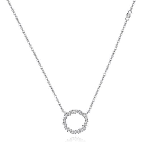 New Arrivals 925 Sterling Silver Round Necklaces & Pendants For Women Hot Fashion sterling-silver-jewelry