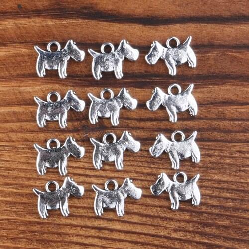 Horse-shaped cute metal zinc alloy pendant necklace retro alloy material DIYhandmade necklace pendant jewelry accessories12*15mm