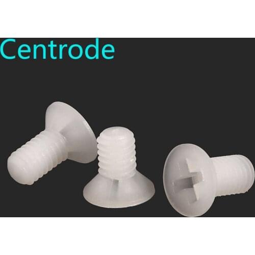 Philips Flat Head Nylon Blots White Countersunk Head Cross Insulated Nylon Screw KM GB819 Plastic Screws M5 M6 M8 10PCS