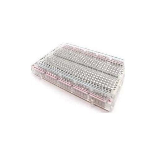 Free shipping!hot sale!Transparent, mini breadboard, 400 holes, 83X55 mm