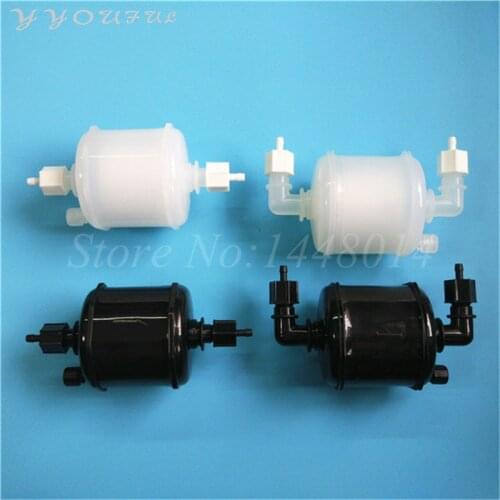 Flatbed UV solvent printer big ink filter for Allwin Human Capsule filter bend / straight connector Myjet liyu ink filter 4pcs