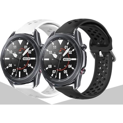 Sport Silicone strap for Samsung Galaxy Watch 3 41mm Bracelet for galaxy watch 3 45mm S3 Frontier Watchbands Correa ремешок