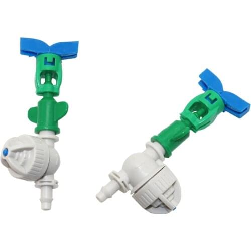 Garden Rotating Atomization micro-nozzle with Barbed Spherical Anti-drip kit Greenhouse Humidifying sprayer 10 Sets