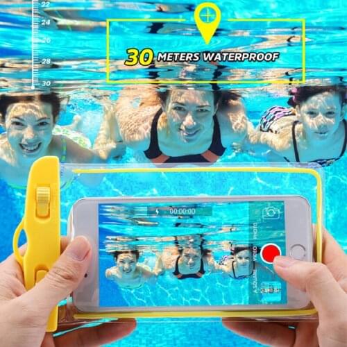 Waterproof Phone Pouch Drift Diving Swimming Bag Underwater Dry Bag Case Cover For Phone Water Sports Beach Pool Skiing 6 inch
