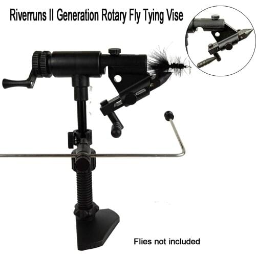 Rotary Fly Tying Vise with Jaw Balanced and Truly Extendable, Right & Left Hand