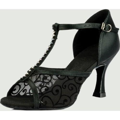 Latin Dance Shoes Brand Woman Fitness Breathable Ladies Aerobics Shoes Adult Tango Black Modern Women Social Sneakers BD 233 Bag