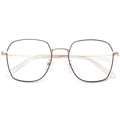 Star Large Frame Glasses Frame Trendy Polygon Myopia Glasses Rim Full Frame Can Be Equipped with Anti-Blue Ray Lens