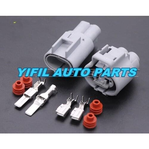 10pcs Automotive 2 Pin/Way Male Female Electronic Fan Connector Plug Waterproof For TOYOTA RAV4 Buick Excelle