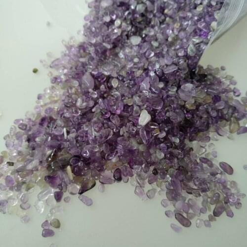 100g Natural Mini Amethyst Point Quartz Crystal Stone Rock Chips Lucky Healing