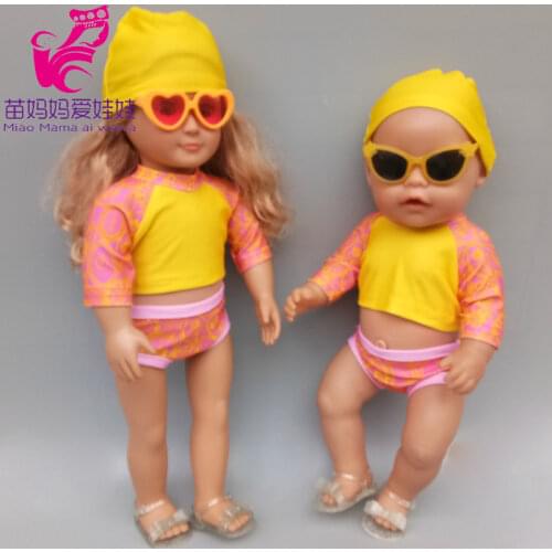 18-inch Doll Swimsuit For 43cm Reborn Baby Doll Bikini accessories