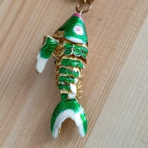 5pcs 5.5 8.5cm Cute Enamel Koi Fish Charms for Jewelry Making Pendants Vivid Swing Carp DIY Necklace Bracelet Earrings