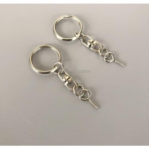 500 pcs/lot DIY Jewelry Vintage Fashion Key Chain Key ring Split Rings With Screw Pin Free Shipping