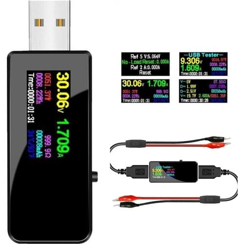 5A Tester Mobile 13 In 1 USB Digital Voltmeter Ammeter Power Bank Charger Digital USB Voltmeter Tester
