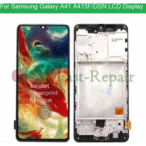 6.1" Super AMOLED For Samsung Galaxy A41 SM-A415F A415 LCD Display Touch Screen Digitizer Assembly Replacement Parts for SM-A415