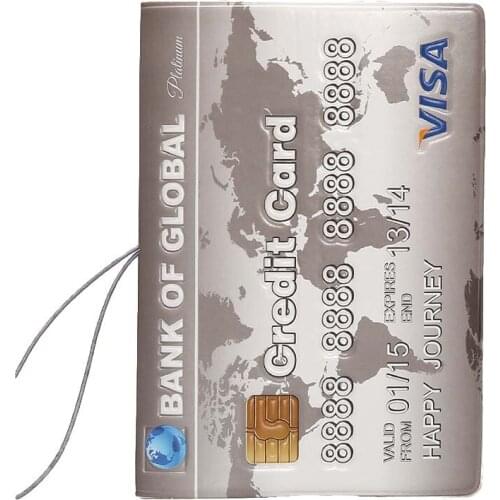 60PCS / LOT Creativity of Simple Temperament PU Travel Passport Clip Passport Bag Passport Cover