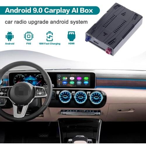 Carplay AI Box Radio Upgrade For Mercedes-Benz A-lass W176 2016 - 2020 Android 9 Car Multimedia Player For Apple Carplay TV Box