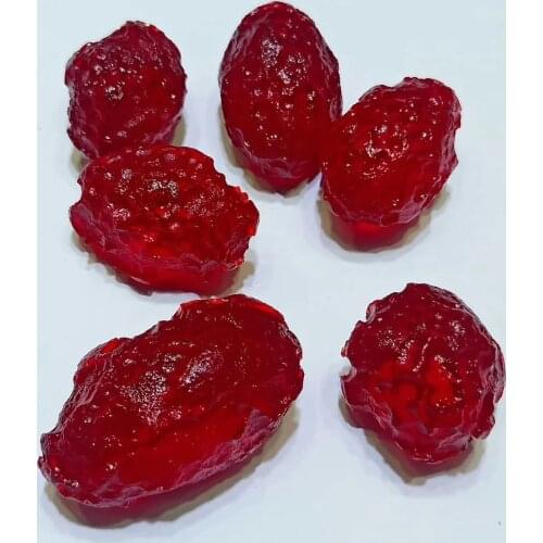 14-18g Korla blood Czech glass meteorite 1pc