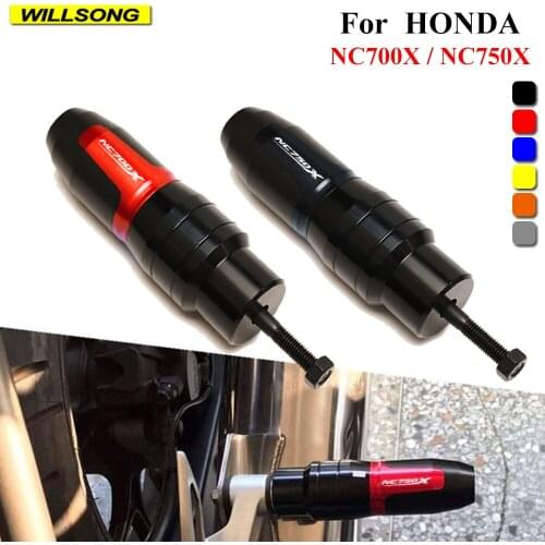 CNC Exhaust Pipe Crash Protector Muffler Frame Guard Falling Protection For HONDA NC700X NC750X Motorcycle Accessories