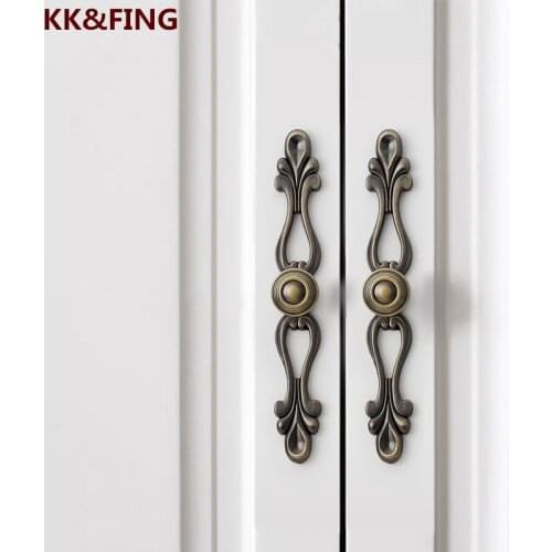 KK&FING Retro Single Hole Drawer Handles New Kitchen Cabinet Knobs Furniture Door Hardware Handle And Pulls Accessories