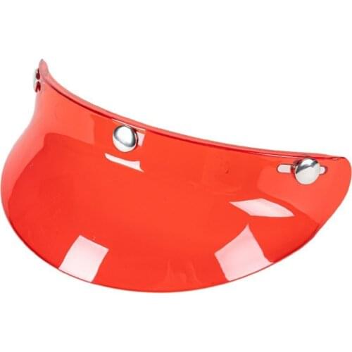 3/4 Open Face Helmet Visor Sun Shade Protector for 3-snap Retro Motorcycle Helmet Accessories D5QE