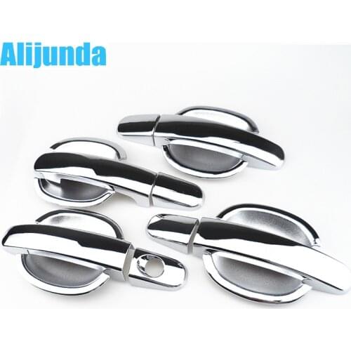 Alijunda ABS chrome door handle cover trim decoration for Ford Focus 2012 For Kuga 2013 car accessories