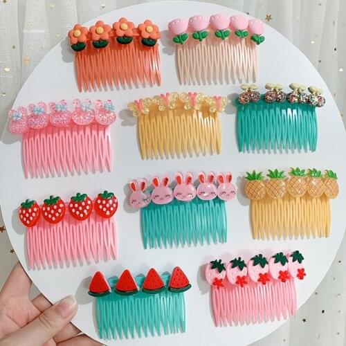 Fashion Hair Clips Girls Hair Combs Cute Colorful Hair Combs Hair Combs Hair Accessories Plastic Hairclip Child Hair Barrettes