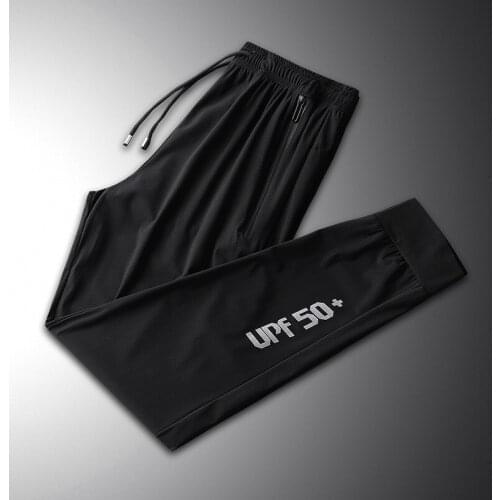 Men Training Trackpants Running Jogging Pants Training Joggers Sport Bottoms Trousers Fitness Gym Clothing Ice Silk Sweatpants