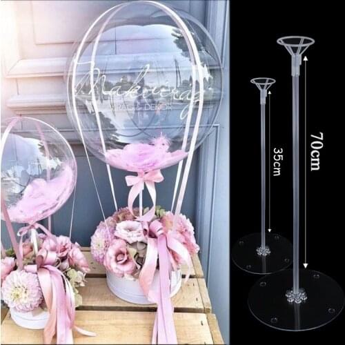 Wedding Table Balloon Stand Clear Balloons Globos Holder stand Baby Shower Kids Birthday Party Wedding Table Decoration Supplies