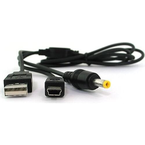 New 1.2M Charger Power USB Data transfer Charge Cable Cord for Sony PSP 2000 3000 Game Console 2 in 1 cable cord